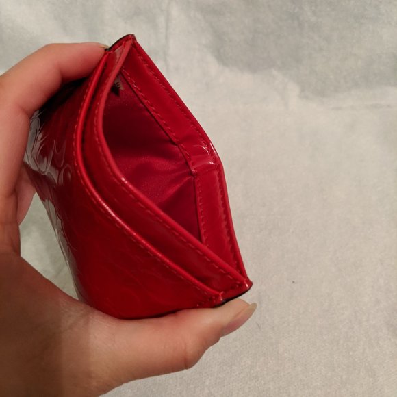 ***SOLD***COACH Red Patent Leather Card Holder - Picture 6 of 8